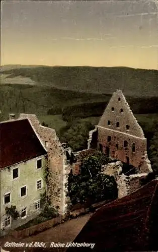 Ak Ostheim vor der Rhön Unterfranken, Ruine Lichtenburg