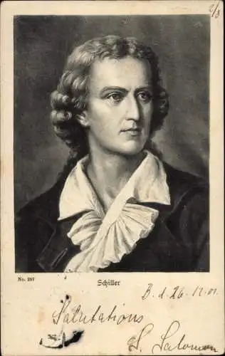 Ak Schriftsteller Friedrich von Schiller, Portrait