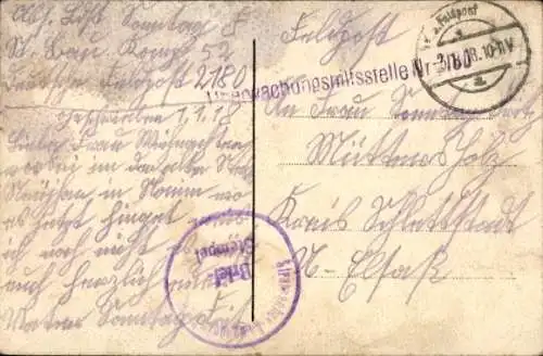 Ak Polen, Partie in einem Dorf, Trachten