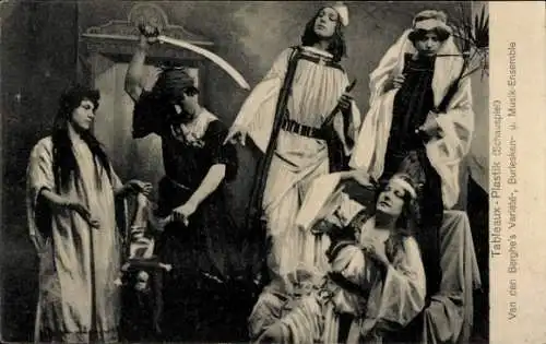 Ak Tableau-Plastik, Schauspiel, Van den Berghe's Variete-; Burlesken- und Musik-Ensemble