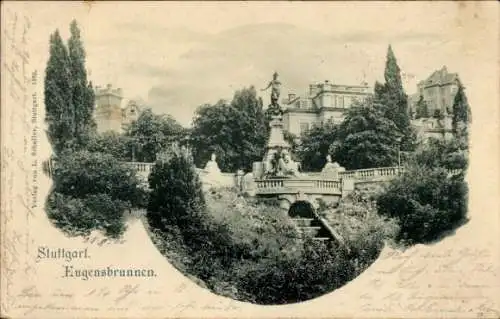 Ak Stuttgart in Baden Württemberg, Eugensbrunnen