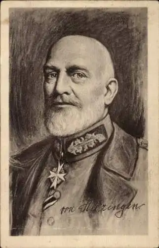 Künstler Ak Generaloberst Josias von Heeringen, Portrait