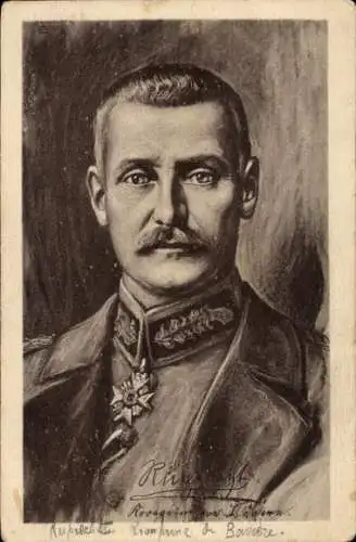 Künstler Ak Kronprinz Rupprecht von Bayern, Portrait