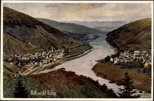 Ak Bullay an der Mosel, Alf, Panorama