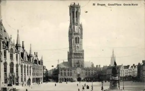 Ak Brügge Brügge Flandern Westflandern, Grand'Place