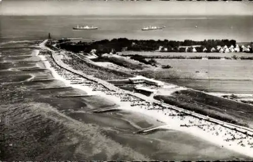 Ak Nordseebad Döse Cuxhaven, Strandhaus, Panorama