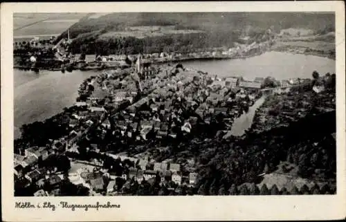 Ak Mölln im Herzogtum Lauenburg, Luftbild, Panorama