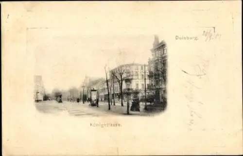 Ak Duisburg im Ruhrgebiet, Königstraße