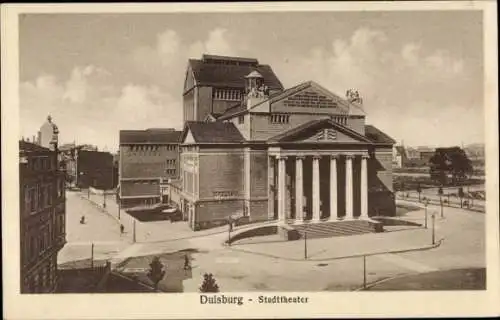 Ak Duisburg im Ruhrgebiet, Stadttheater