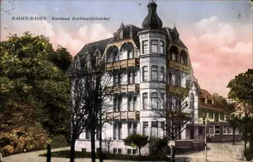 Ak Baden Baden am Schwarzwald, Kurhaus Korbmattfelsenhof