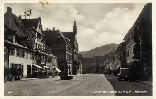 Ak Wolfach im Schwarzwald, Marktplatz