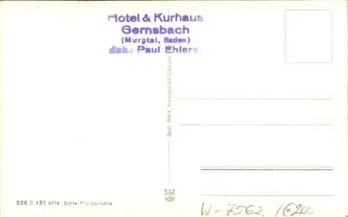 Ak Gernsbach im Murgtal, Gasthaus zur Traube, Hofstätte, Gasthof zum Stern