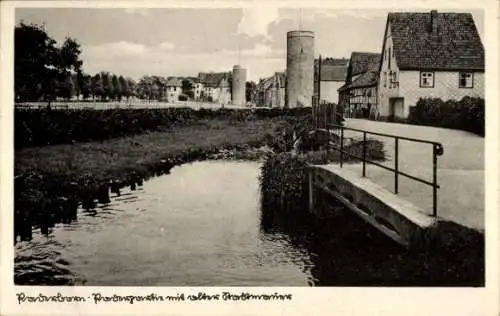 Ak Paderborn in Nordrhein Westfalen, Pader, Alte Stadtmauer