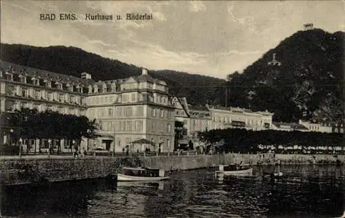 Ak Bad Ems an der Lahn, Kurhaus, Bäderlai