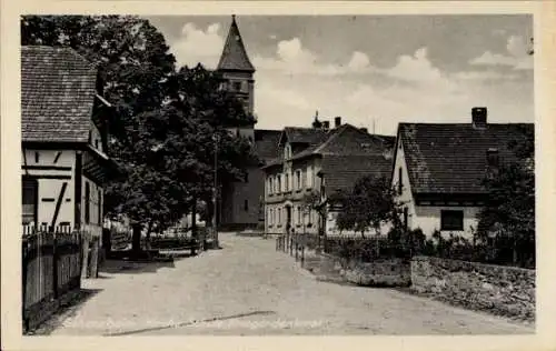 Ak Scherzheim Lichtenau in Baden, Kirche, Schule, Kriegerdenkmal