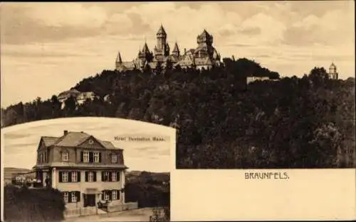 Ak Braunfels an der Lahn, Hotel Deutsches Haus