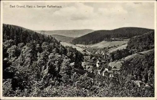 Ak Bad Grund im Harz, Blick vom Iberger Kaffeehaus