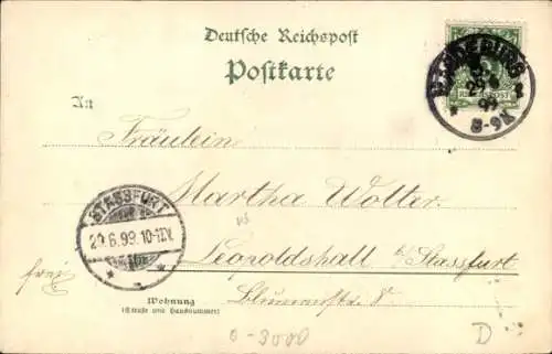 Ak Magdeburg an der Elbe, Palais Augustastraße