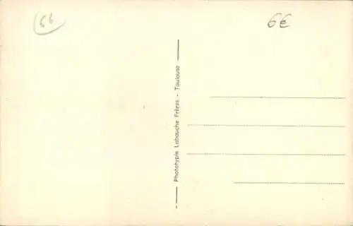 Ak Porte Pyrénées-Orientales, Vue generale