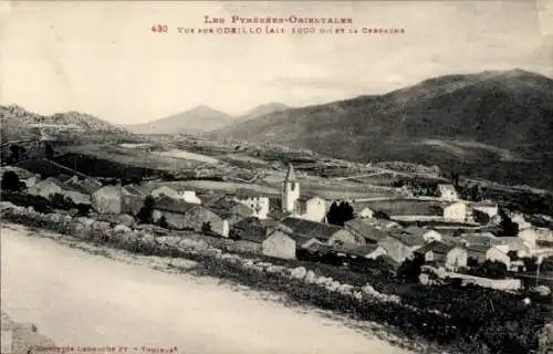 Ak Font Romeu Odeillo Via Pyrénées Orientales, Vue generale, Cerdagne