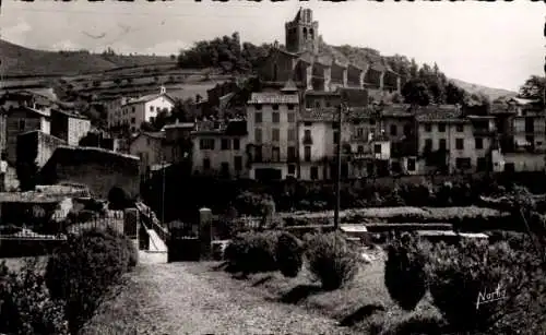 Ak Prats de Mollo Pyrénées Orientales, La Ville, Eglise, Clocher