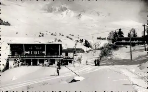 Ak St. Francois-Langchamps Savoie, Hotel Le Tele, Winter