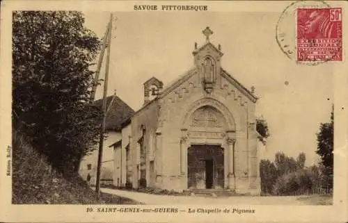 Ak Saint Genix sur Guiers Savoie, La Chapelle de Pigneux