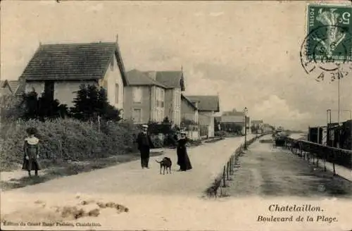 Ak Châtelaillon Charente Maritime, Boulevard de la Plage