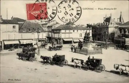 Ak Cognac Charente, Place Francois I.