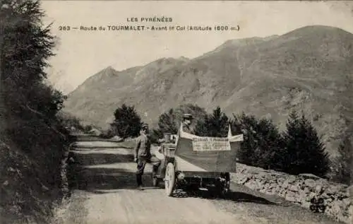 Ak Col du Tourmalet Hautes Pyrénées, Route du Tourmalet