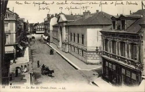 Ak Tarbes Hautes Pyrénées, Rue des Grands-Fosses