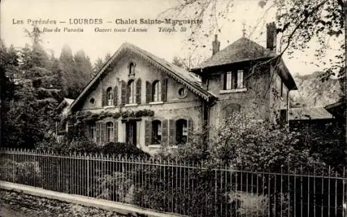 Ak Lourdes Hautes Pyrénées, Chalet Sainte-Marguerite