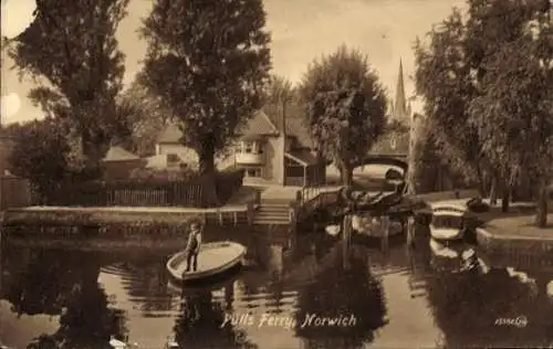 Ak Norwich Norfolk England, Pulls Ferry