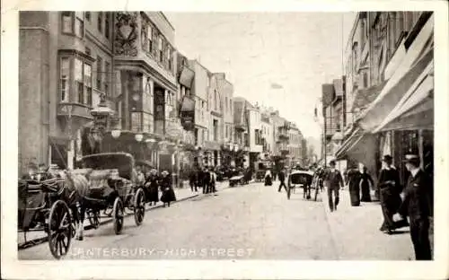 Ak Canterbury Kent England, High Street