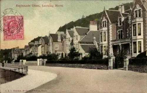 Ak Oban Schottland, Esplanade, looking north