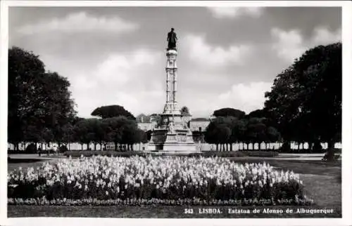 Ak Lisboa Lissabon Portugal, Estatua de Afonso de Albuquerque