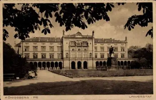 Ak Kaliningrad Königsberg Ostpreußen, Blick auf die Universität