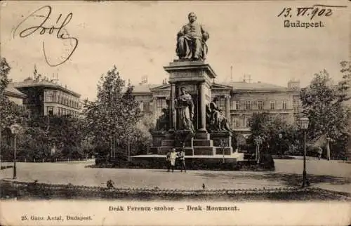 Ak Budapest Ungarn, Deak-Monument