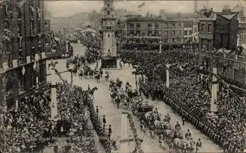 Ak London City England, Royal Progress, St. Georges Circus