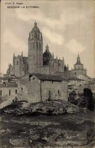 Ak Segovia Castilla y León, Kathedrale