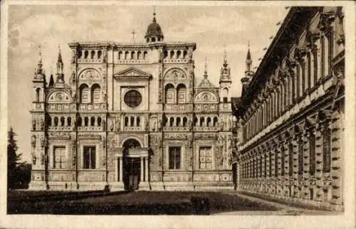 Ak Certosa di Pavia Lombardia, Facciata