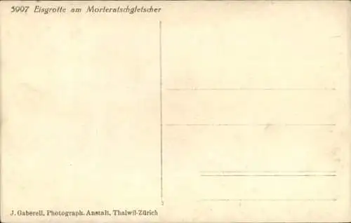 Ak Kanton Graubünden, Eisgrotte am Morteratschgletscher