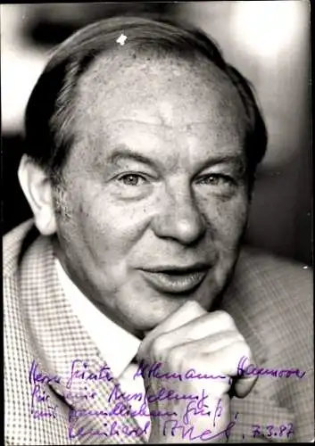 Ak Schauspieler Reinhard Appel, Portrait, Autogramm