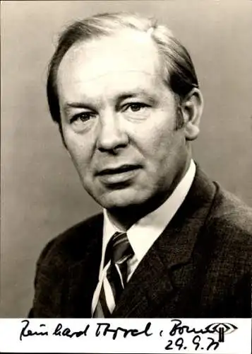 Ak Schauspieler Reinhard Appel, Portrait, Autogramm