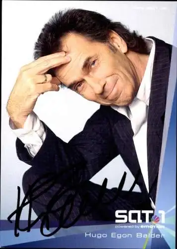 Ak Moderator Hugo Egon Balder, Portrait, Autogramm