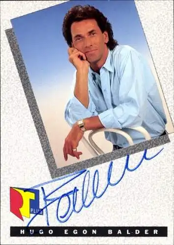 Ak Moderator Hugo Egon Balder, Portrait, Autogramm