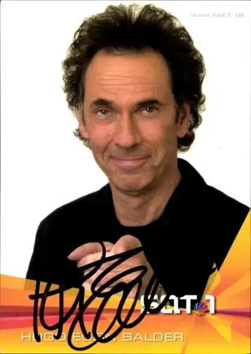 Ak Moderator Hugo Egon Balder, Portrait, Autogramm