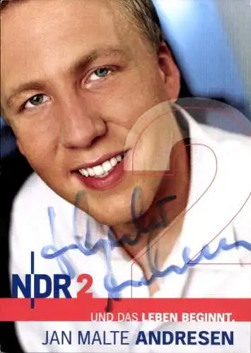 Ak Schauspieler Jan Malte Andresen, Portrait, Autogramm