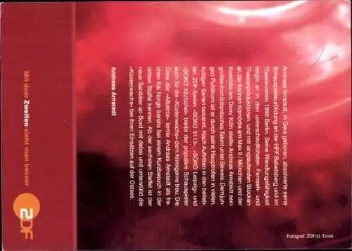 Ak Schauspieler Andreas Arnstedt, Portrait, Autogramm