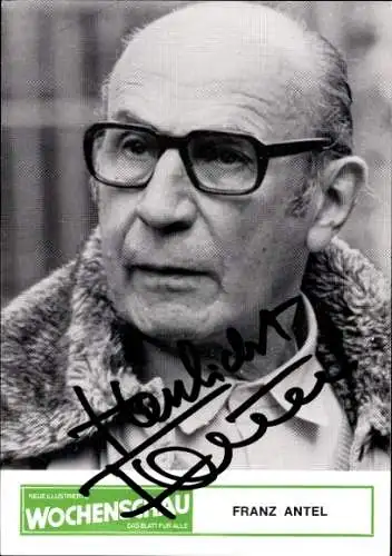 Ak Schauspieler Franz Antel, Portrait, Autogramm
